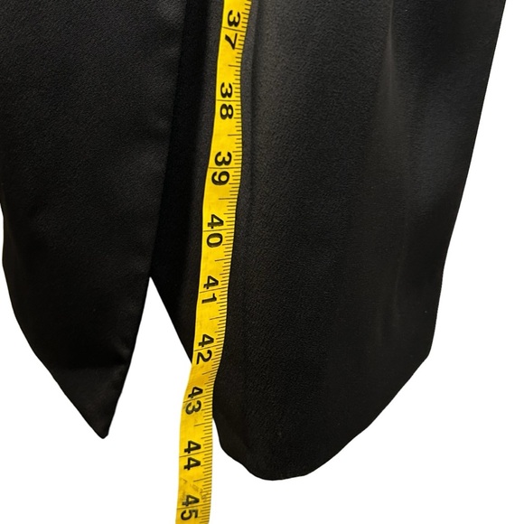 Rachel Roy Black Cutout Dress Wrap Front Midi Cocktail Party Dress Size 2 - Picture 10 of 16